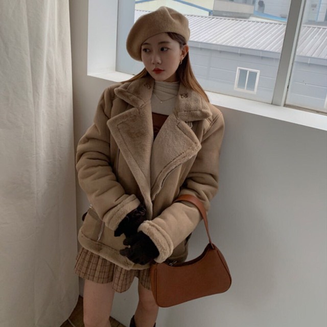 Femmemuse Fur Mouton Jacket 3colors 正規品 韓国ブランド 韓国通販 韓国代行 韓国ファッション ムートン コート ジャケット Nb Bz Bonz 韓国 ブランド 正規品のみ