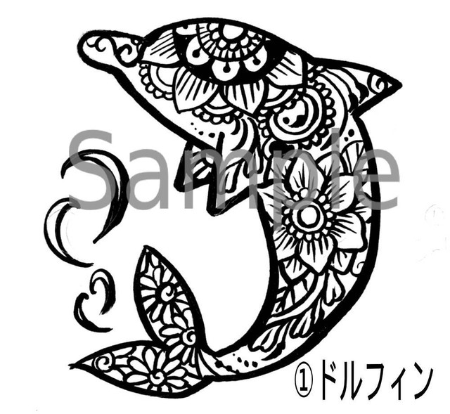 フィンお絵かきアート サンプルから絵を選べる 宮古島思い出アート