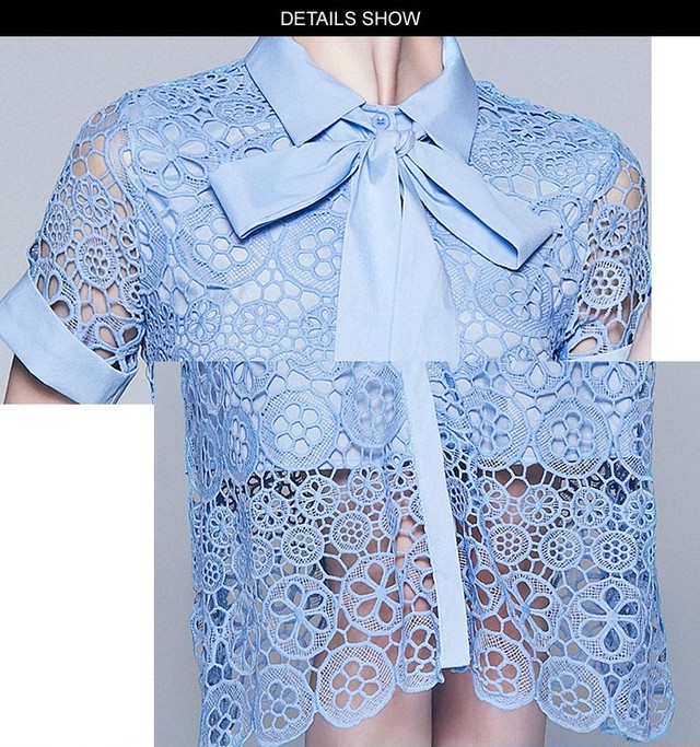 井上清華アナ 池谷実悠アナご着用 送料無料 D357 前開き 襟付き ボウタイ サークル レース ワンピース ホワイト ライトブルー ウエストリボン 無地 フォーマル 結婚式 裏地付き 総レース 上品 ロング インポートワンピース パーティードレス お出かけ お食事