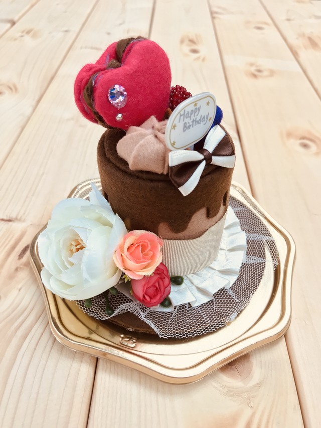 ケーキ型シルクハット チョコレートver アメカジ Popなわんこ服 Atelier Coccolo