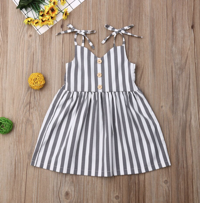 ストライプワンピースドレス 女の子 子供服 ストライプ Mini Many Kids 海外輸入 キッズ ベビー服