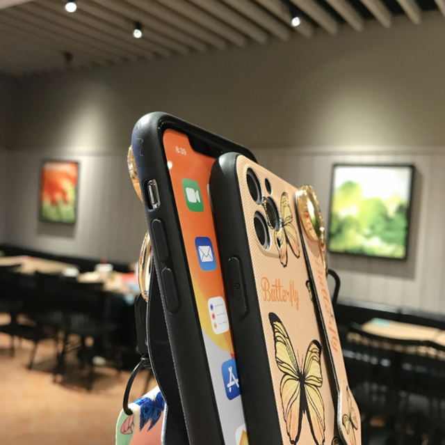 カラフル バタフライ 蝶々 リストストラップ ショルダーストラップ スマホケース カバーiphonese2 Iphone7 8 X Xs Max Xr 11 Pro Max スマホケース スマホグッズ専門店 Pca