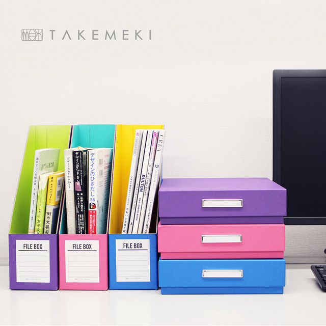 Desk Box 3点セット B5サイズ デスクボックス ファイルボックス 仕切り箱 2個 お道具箱 デスクボックス 紙製 貼箱 新学期 新生活 入園 入学 祝い ギフト プレゼント セット売り 男の子 女の子 片付け 収納 整理整頓 おしゃれ かわいい カラフル ビビットカラー