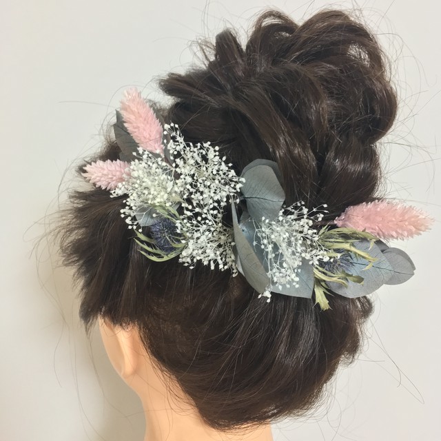 ナチュラルカラーのウェディングヘアパーツ Campagne430