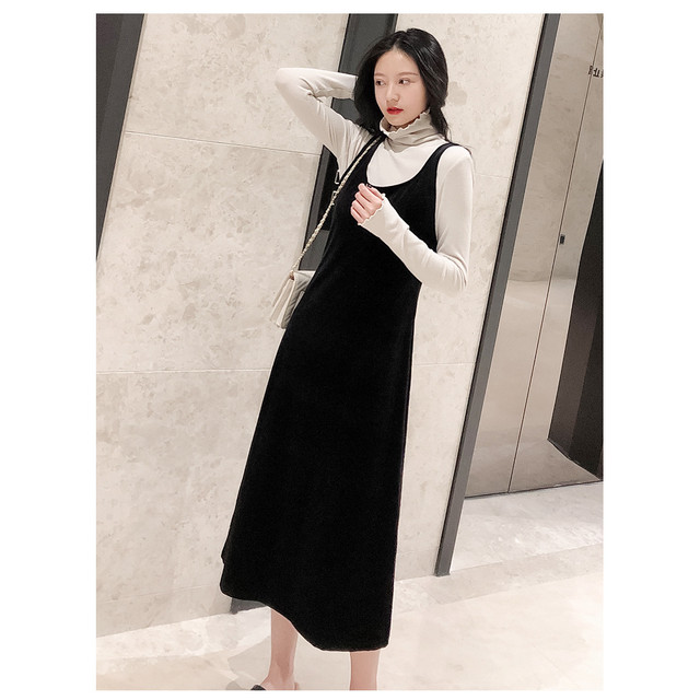ノースリーブベルベットワンピース ベルベット 秋 冬 春 コーデ 膝下 ロング ラウンドネック 黒 Select Shop Skry スクリー ノースリーブベルベットワンピース ベルベット 秋 冬 春 コーデ 膝下 ロング ラウンドネック 黒 Select Shop Skry スクリー
