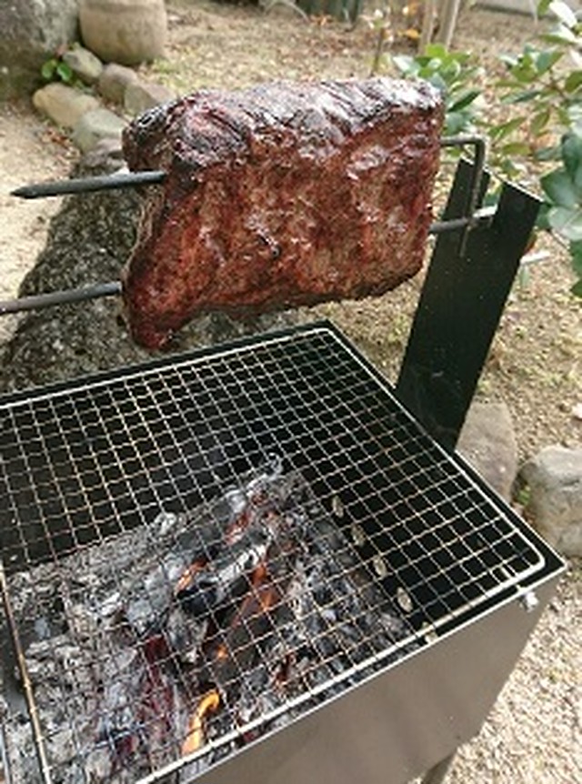 塊肉丸焼きbbqグリル ミートシャフト付き Grigri Ham