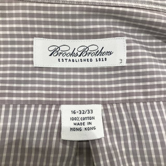 Brooks Brothers ブルックスブラザーズ チェックシャツ パステルパープルカラー ホワイト ｕｔａ５