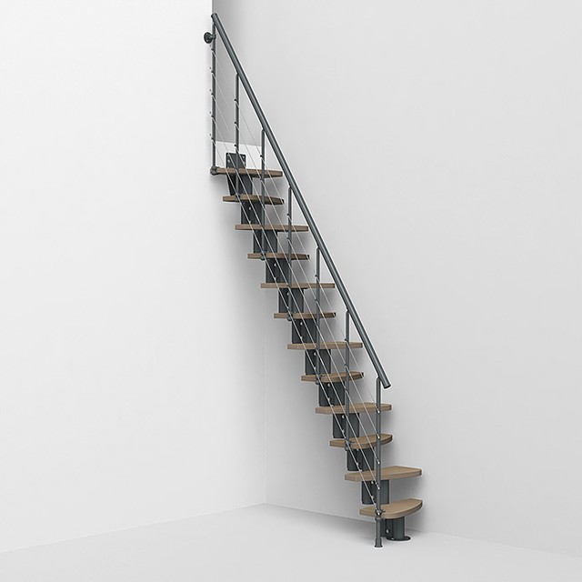 Premium ロフト階段zen ブラック ダークウォルナット色 標準キット Pyramid Online Store