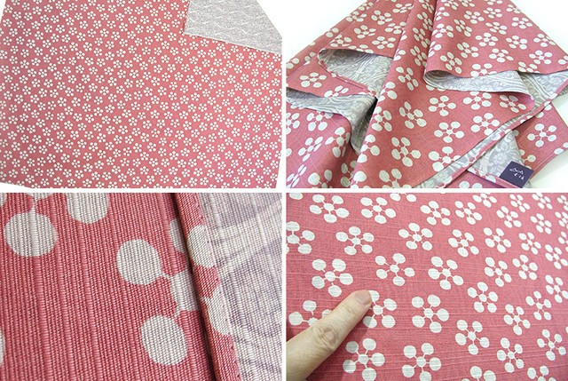 風呂敷 大判 梅 たてわく桜 ピンク グレー 104cm ふろしき Furoshiki Tenugui