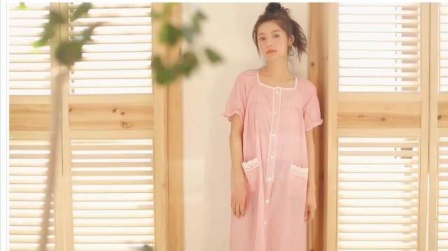 ルームウェア レディース 大きいサイズ パジャマ レディース 前開きネグリジェ パジャマ ネグリジェ パジャマ ワンピースルームウエア 夏 Basecamp49