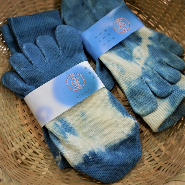 藍染こば屋 / 藍染の5本指ソックス