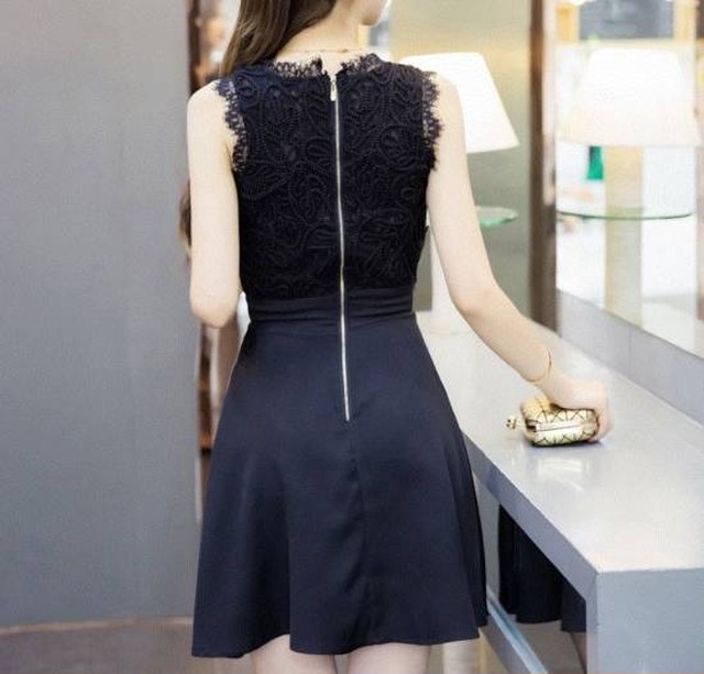 ドレス 結婚式 お呼ばれドレス 代 30代 40代 パーティードレス ワンピース レース 刺繍 ノースリーブ ショート丈 ハイウエスト ラウンドネック シースルー 二次会 お呼ばれ パーティ結婚式 パーティ 結婚式のドレス 謝恩会ドレス ワンピースドレス フォーマルワンピース