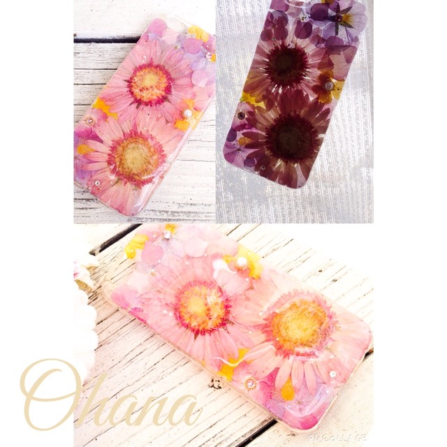 Iphone6用 ラプンツェルカラーの押し花iphoneケース Ohana Shop