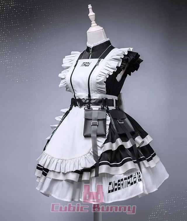 サイバーメイド2号 フルセット コスプレ メイド服 ロリータ Cubicbunny