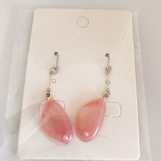 桜貝ピアス プリン Sカフェ ショップ