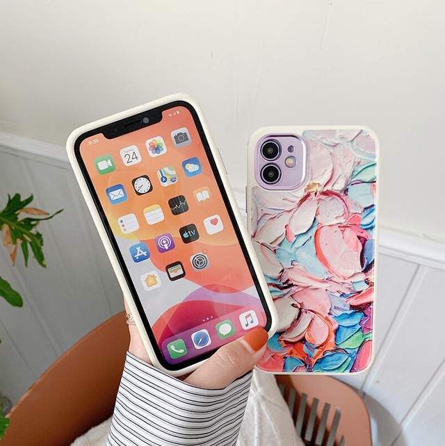 油絵風 カラフル 絵の具 アート スマホケース カバー Iphone12 Iphone12pro Max Iphone12mini Iphonese2 Iphone7 8 Plus X Xs Xr 11 Pro Max スマホケース スマホグッズ専門店 Pca