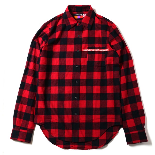NEW ONLY SUMMER FLANNEL CHECK SHIRTS (レッド) / RADIO EVA