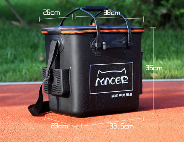 アウトドア バッカン タックルバッグ フィッシングバッグ Eva ロッドスタンド付 釣魚 釣り フィッシング 釣り具 エサ 餌 水汲み 多機能 バケツ 収納 防水 軽量 送料無料 0713dyt13 Bikewear