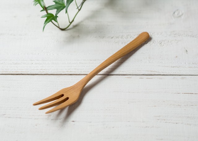 アサダ材 ディナーフォーク(オイルフィニッシュ・木のフォーク・木製カトラリー)/Canaria Wood Works