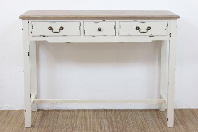Shabby chic Wood Console Table / シャビーシック アンティークスタイル