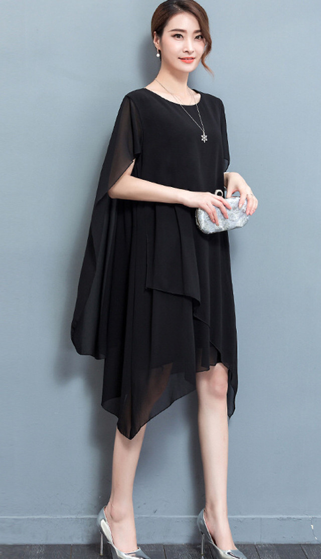 イレヘム アシンメトリー ドルマン ワンピース 結婚式 ウエディング ドレス ロングワンピース マキシワンピース Mandskoreakawaiishop