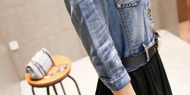 ワンピース ドレス ロングワンピース シャツワンピース 春ワンピース ワンピース マキシ丈 フレアワンピ ひざ下 デニム チュール 異素材 Ptngt0003 Shop Suba