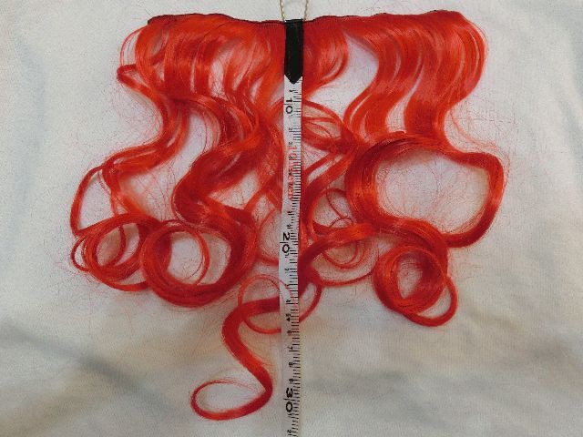 ダンス衣装 ヘアエクステ ウィッグ カラーエクステ ワイドカールロング30ｃｍ 40cm 幅23cm 赤 青 イエロー オレンジ パープル 黒 ブラウン グリーン ピンク 水色 蛍光 ライトブラウン B0450 ダンス衣装の子供服tinygang