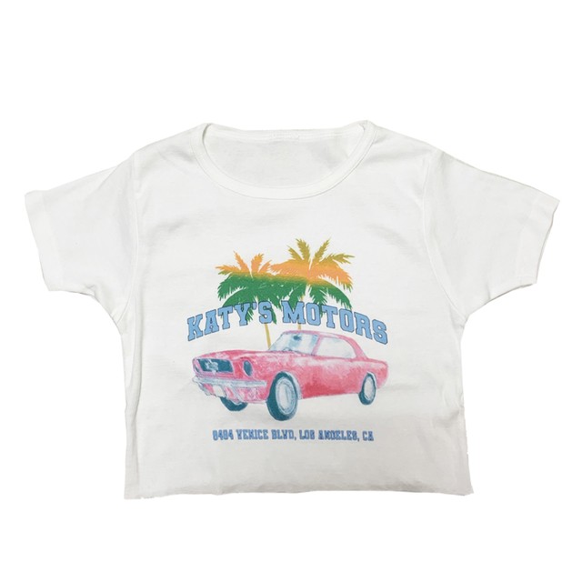 Katy's Motors Cropped Mini Ladies Tee