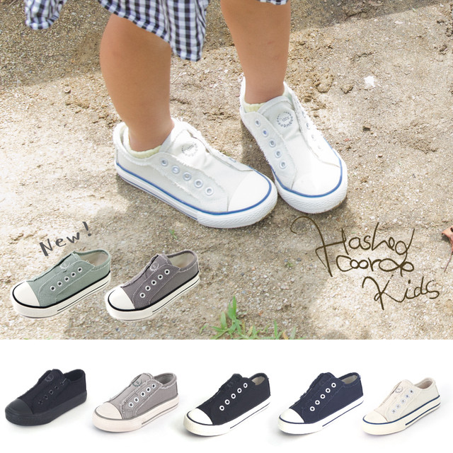 キッズ ひもなしスリッポン時短スニーカー Hck5001 ハッシュドコーデkids Hashedcoorde キッズ ひもなしスリッポン時短スニーカー Hck5001 ハッシュドコーデkids Hashedcoorde