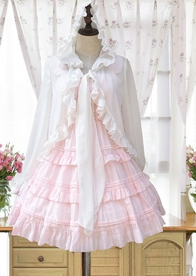 ロリータ ジャンパースカート ワンピース お嬢様風 ロリータ風ファッション ピンク Gl 31 Benectgoth