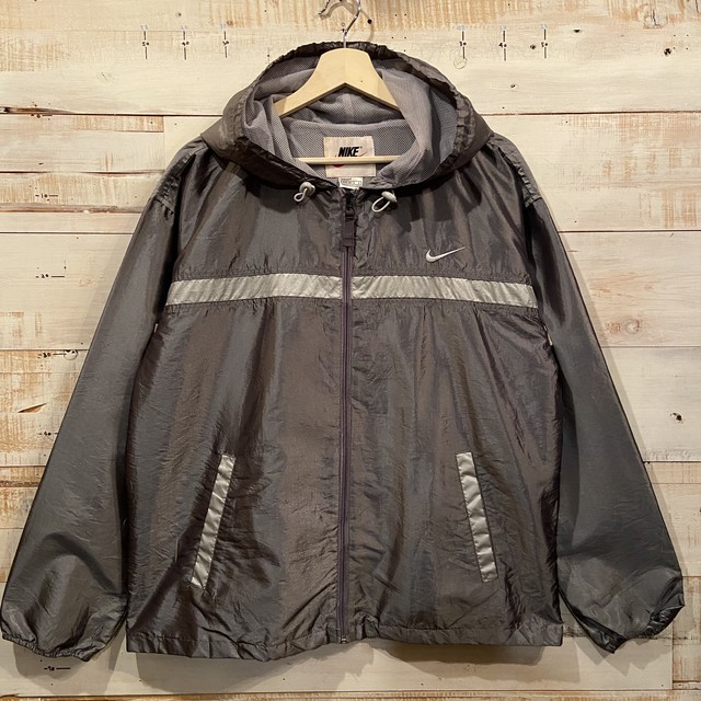 90s Nike ナイロンジャケット L シルバー ナイキ 90年代 Used Clothing Creep 古着屋 藤沢 湘南 江ノ島 江の島 鎌倉