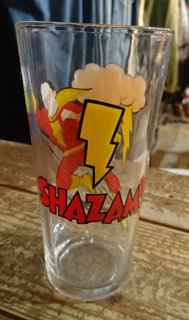 Shazam Pepsi Super Series Glass Dc Comics 1976 シャザム ペプシ アメコミ キャラクター グラス 旅する古着屋