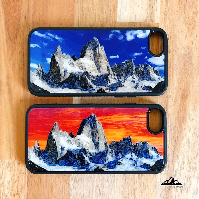 フィッツロイ パタゴニア 強化ガラス Iphone Galaxy スマホケース アウトドア 登山 山 Tozanbase