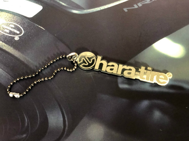 Haratireオリジナル ステンレス製キーホルダー Hara Tire