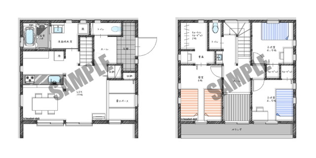 28坪の間取りプラン 3ldk 間取りデリ