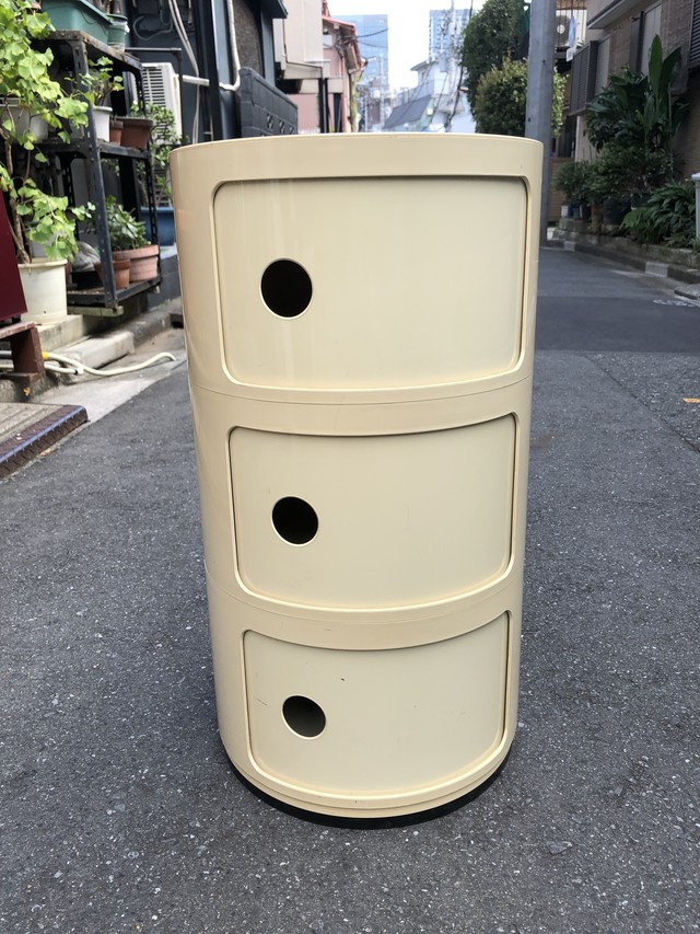 Kartell Compnibili カルテル コンポニビリ 3段 ホワイト トリノス Torinoth 新宿区神楽坂のリサイクルショップ 古着