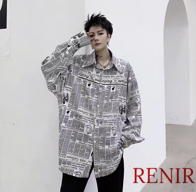 Renir レニール メンズ トップス 柄 シャツ Renir レニール メンズファッション レディースファッション