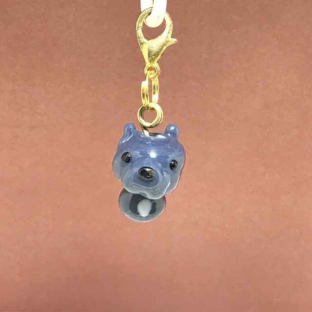 ピットブル 動物とんぼ玉チャーム つくりやゆんshop とんぼ玉の動物たち