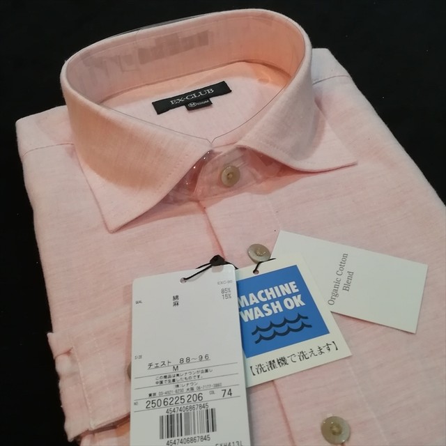 M レナウン ｅｘ ｃｌｕｂ 長袖 ｍ 綿麻 コージーローズ価格151円の６掛け 40 Off 綿麻 オーガニック混 洗濯機ｏｋ ワイシャツ ｙシャツ メンズ 格安 Sale ブランド スタイリッシュ おしゃれ Cozyrose コージーローズ