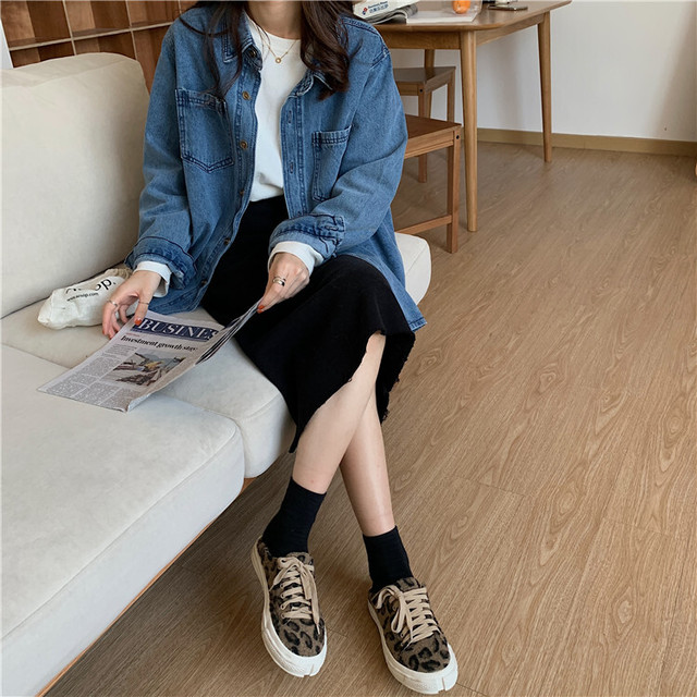 トップス デニムシャツ 長袖 オーバーサイズ シンプル カジュアル ストリート ボーイッシュ メンズライク 春 秋 冬 Pa9319 Mahha Planet