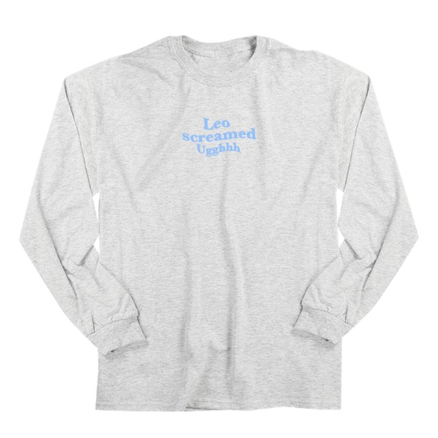 【Photo by Leo】Leo screamed Ugghhh Logo Graphic Long Sleeve
