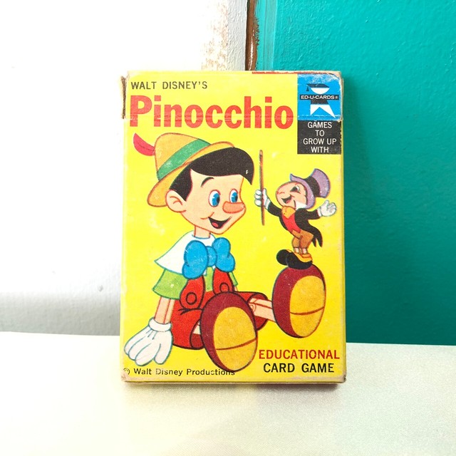 80s ピノキオ Abcカード ディズニー ヴィンテージカード ジャンク品 Vintage Disney Pinocchio Abccard Junk The Puppez E Shop ザ パペッツ松本 Webショップ