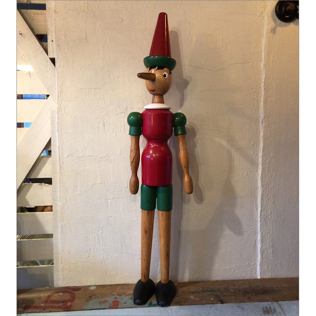 イタリア 木製 大きなピノキオ人形 身長115cm All Tomorrow S Parties