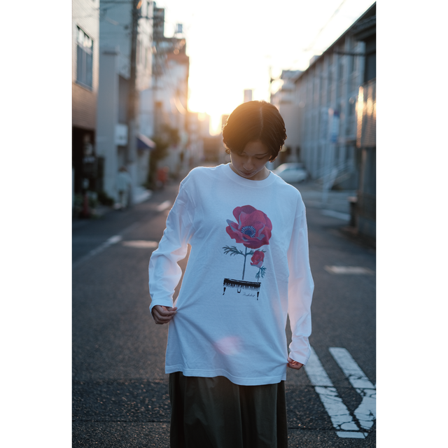 華の雫 ロングスリーブtシャツ まきちゃんぐ Anthology