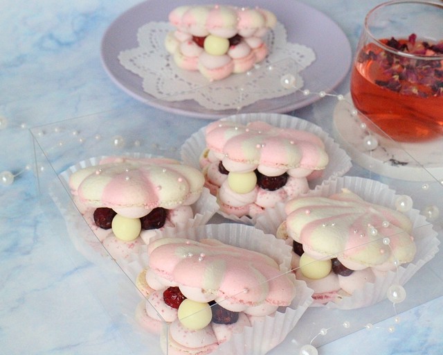 貝殻マカロン4つ入り 韓国マカロン トゥンカロン 公式オンラインショップ Kitty Sweets きゅん とするお菓子