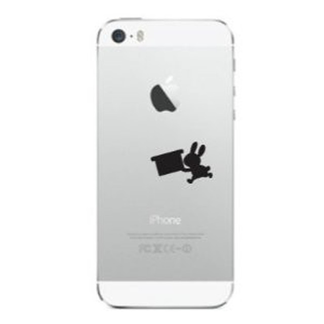 Iphone Deco りんごマークの周りに貼るステッカー For Iphone5 5s 5c うさぎ カッティングステッカー商品の通販専門店 Csk Direct