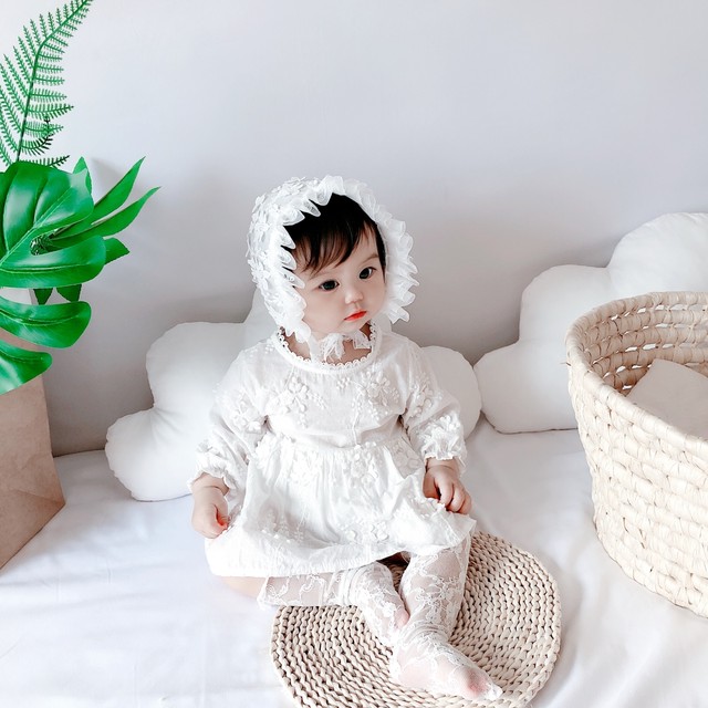 ロンパース レース 刺繍 コットン お祝い 誕生日 ドレス 花柄 おしゃれ 可愛い 子供 キッズ ベビー 赤ちゃん 男の子 女の子 子供服 Hay681 Berceau Select Shop ベルソー セレクトショップ キッズ 親子ペアetc