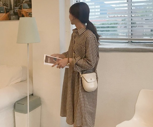 3way ナチュラル 秋カラー チェック シャツワンピース シャツ ブラウス ブラウン レディース ワンピース リンネル系 森ガール Sm2 ワンピース ゆったり 大きいサイズ 193 495 Valentina210