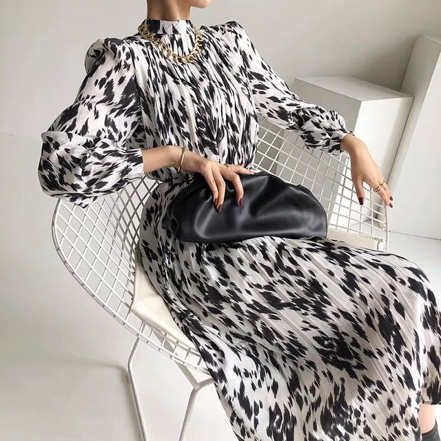 cow pattern dress