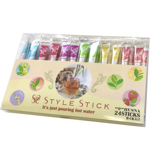 Husna スタイルスティック ティーミックス 無糖 紅茶フルーツティー6種24本入 Husna ホームユニバース ストア
